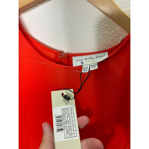 Never Fully Dressed Orange Midi Dress - Picture 6 of 7